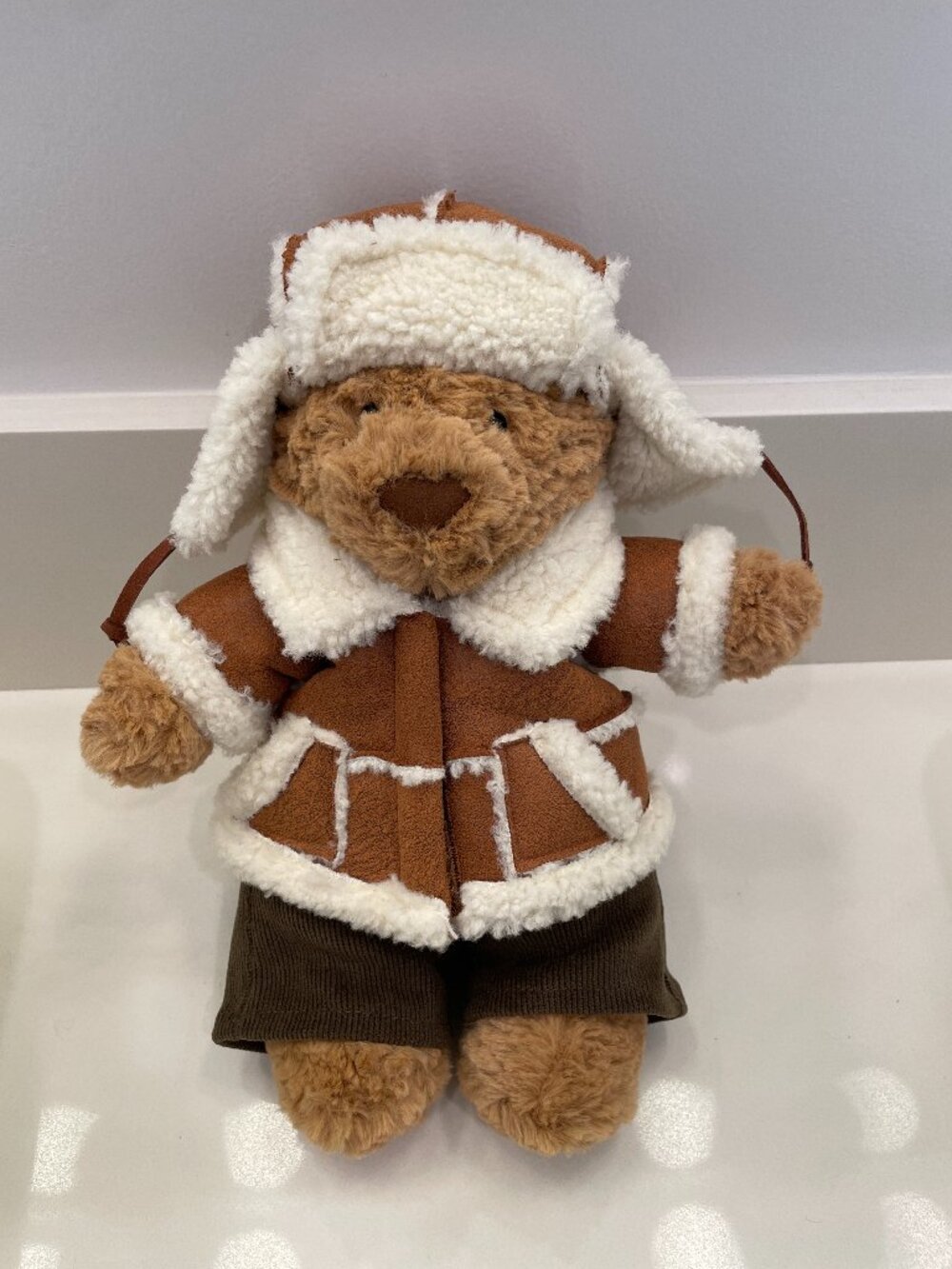 Jelly Cat Ski Club Bartholomew Bear in Alpine Outfit - Picture 2 of 5